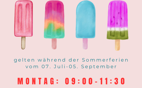 Öffnungszeiten Sommer 