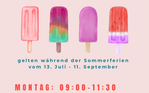 Öffnungszeiten Sommer 